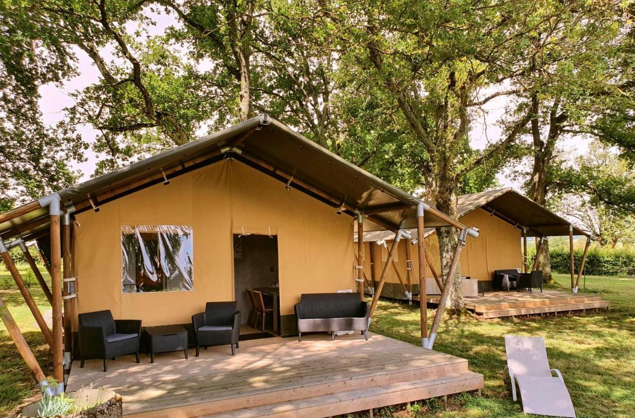 Glamping Les Arbres, Luxe Safaritent Met Zwembad Cronat Ngoại thất bức ảnh